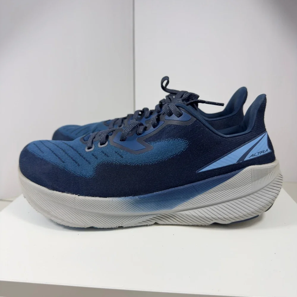 Altra Experience Flow Navy Blue Running Shoes Men's Size 10 Low Top Sneakers